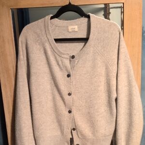 Wilfred Light Gray Knit Cardigan